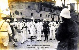 Oran - Depart pour Casablanca - Aout 1907